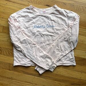 [3/$6] Nobody Cares Cropped Sweatshirt